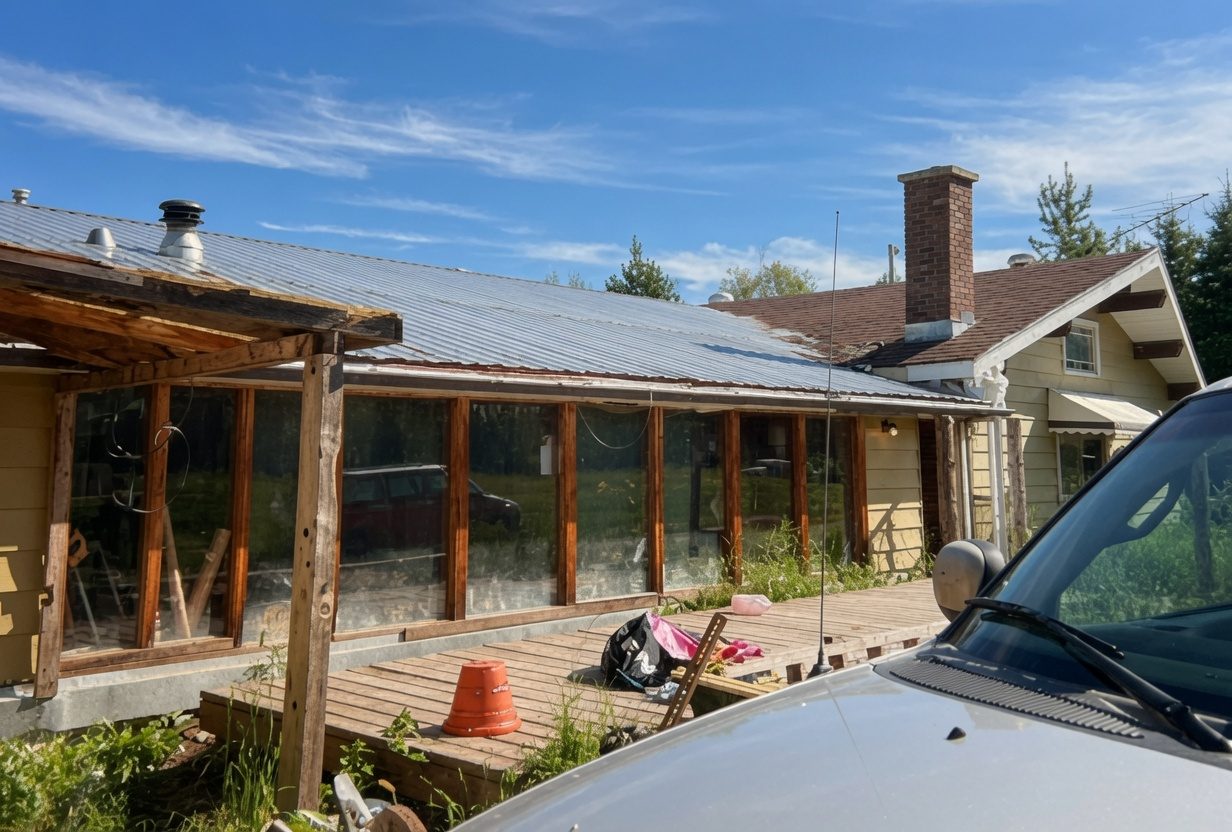 The sun room at the Little Smokey house