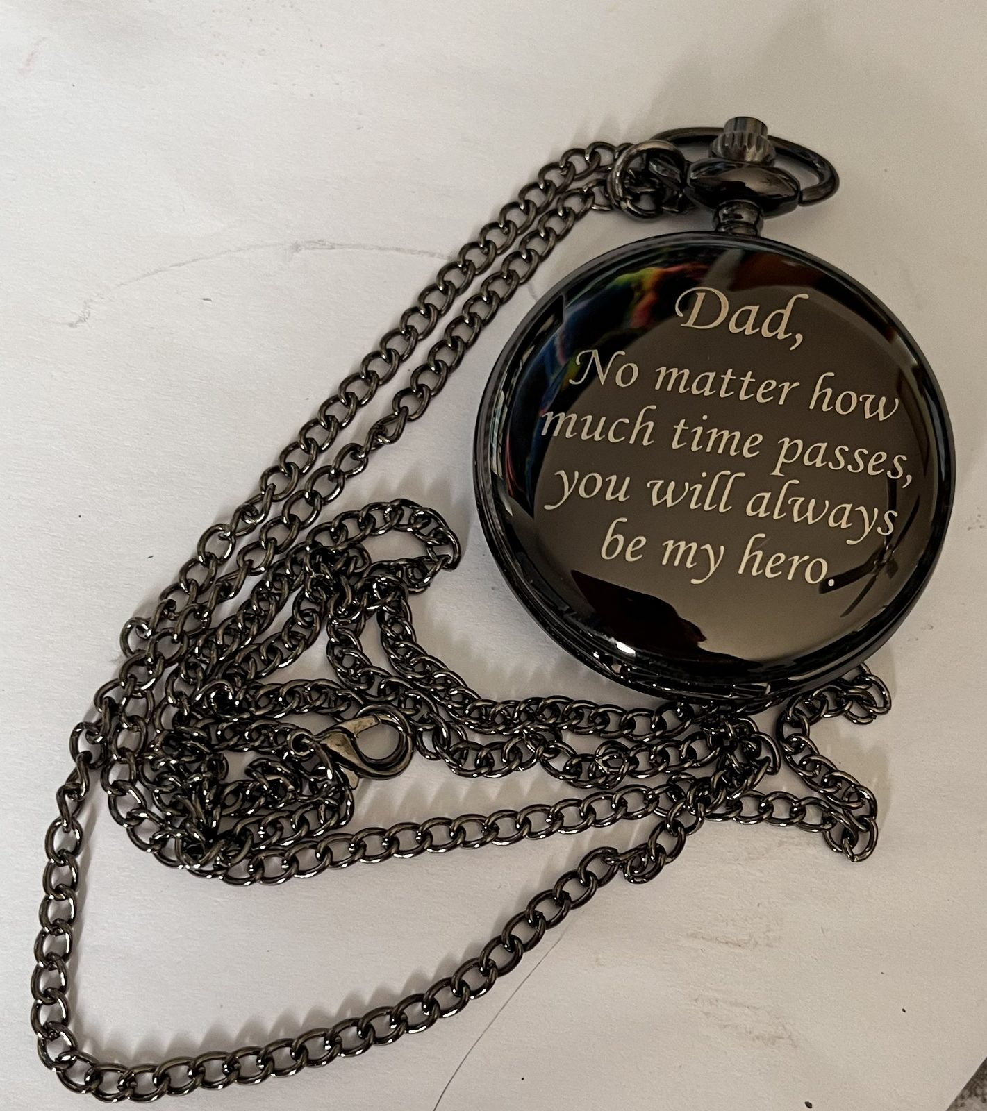 A pocket watch, a gift from the children