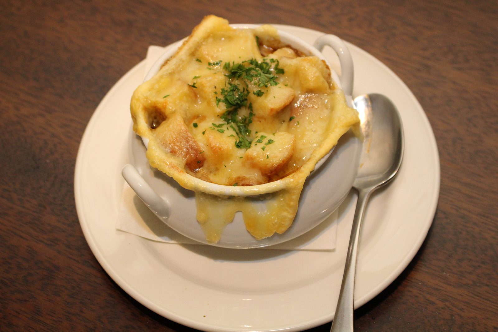 French onion soup.