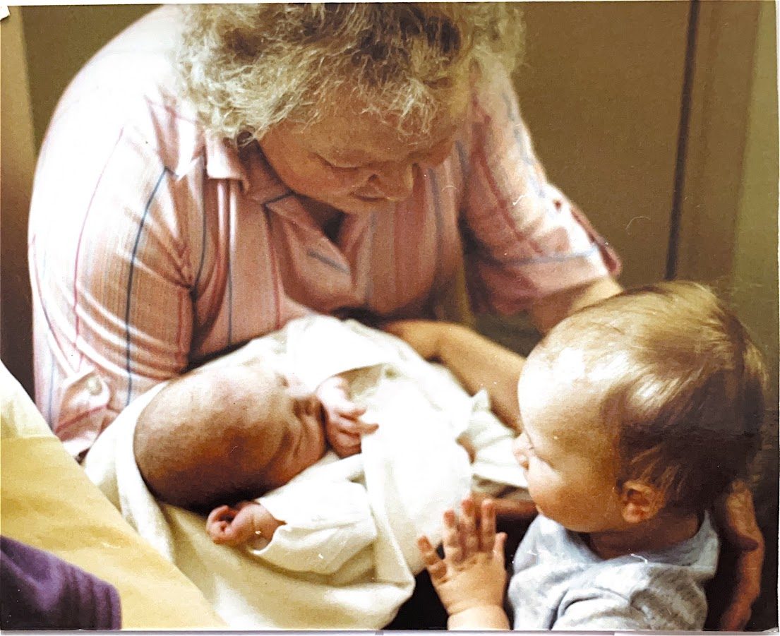 Granny Docherty and me.