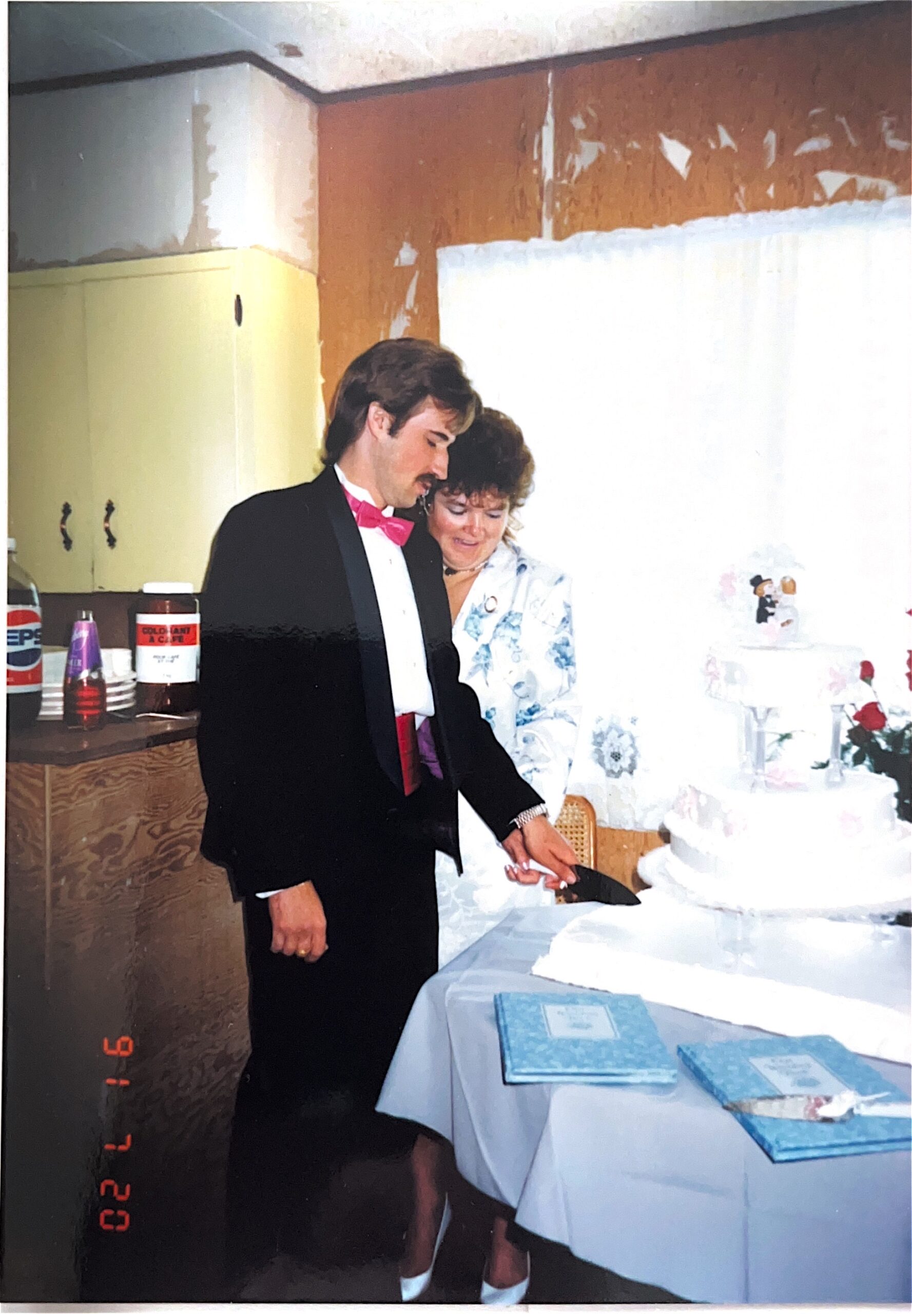 Mom and Brian Cheesman wedding, July 1991