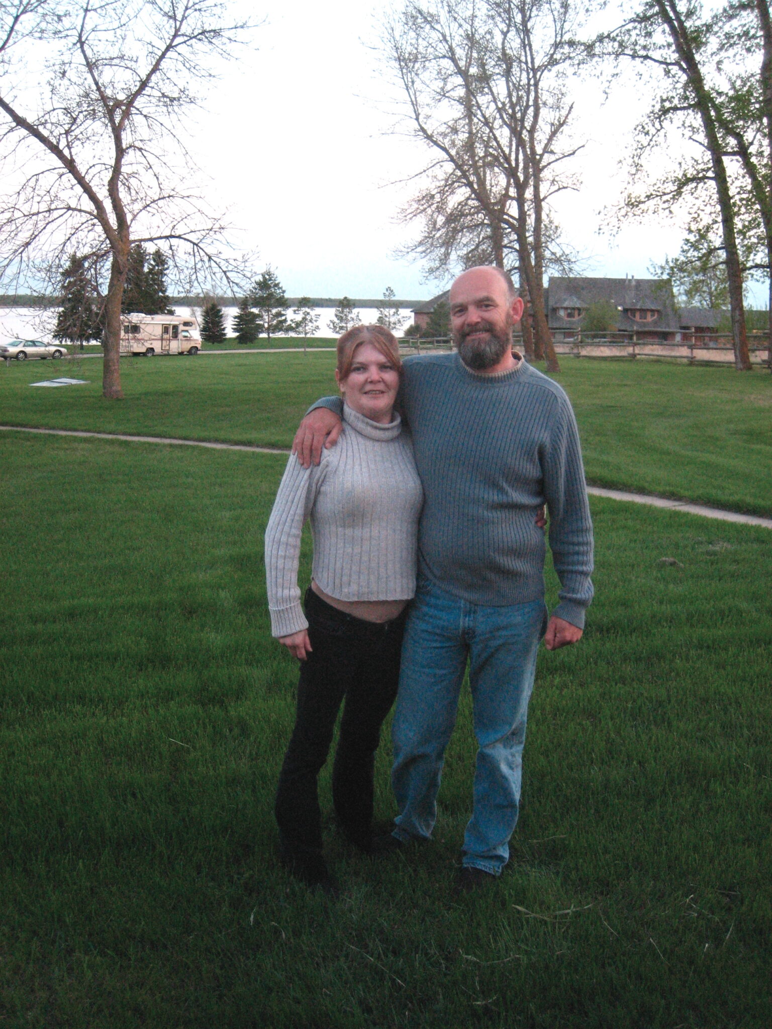 Maryanne Docherty with her brother David