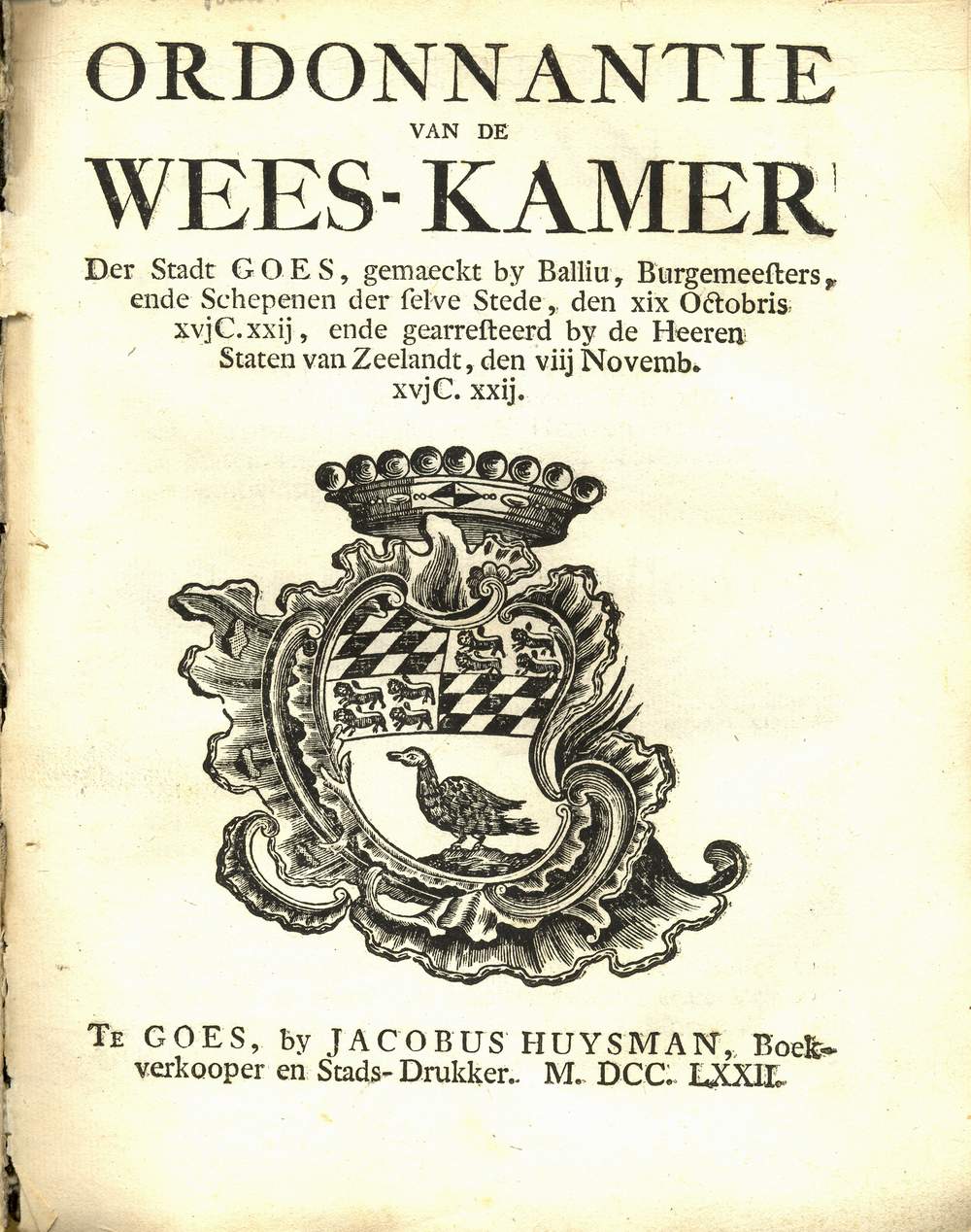 A Dutch Weeskamer (civil orphan-chamber) building