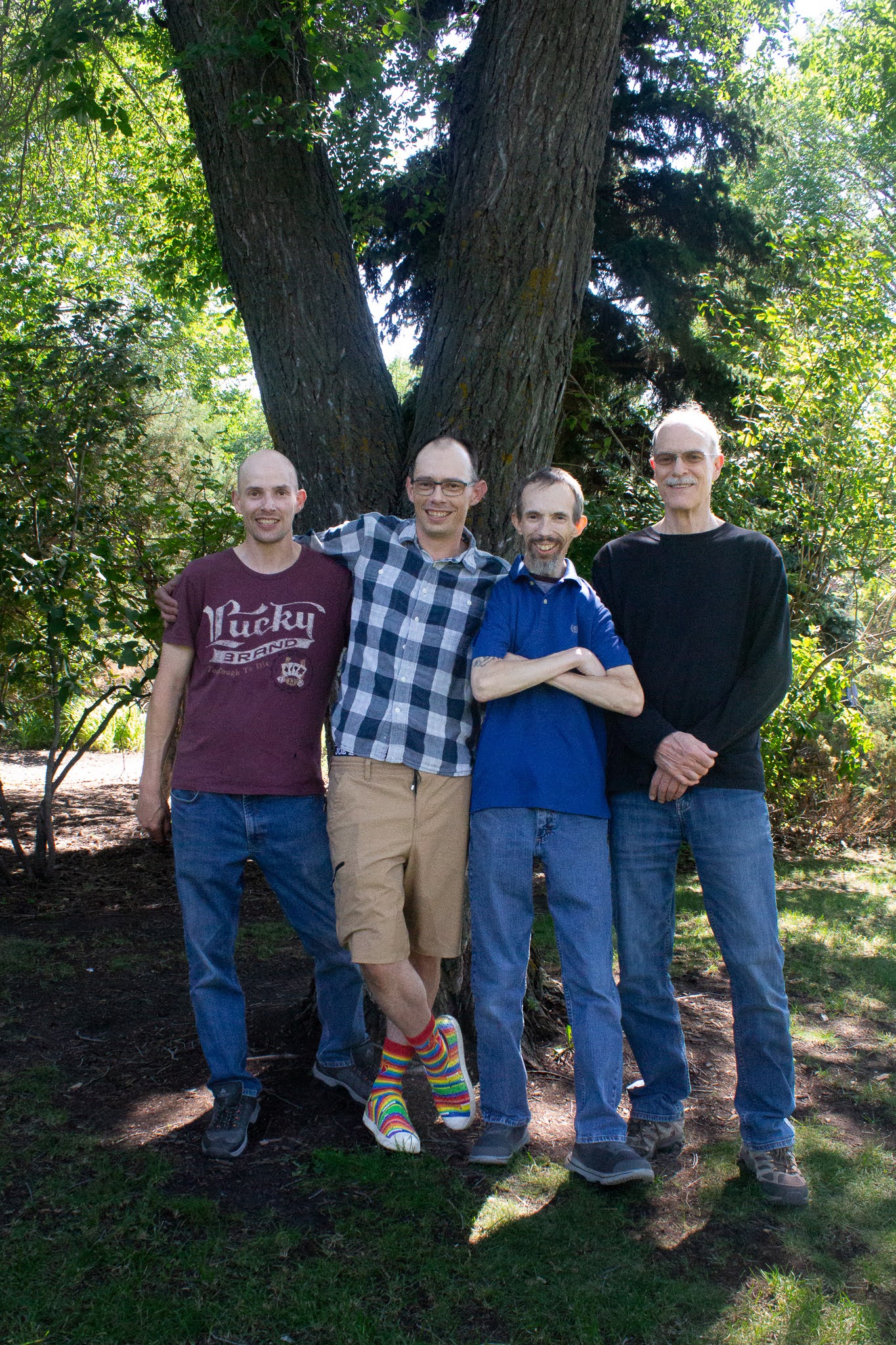 Thomas with his brothers — the Cheesman / Lakeman boys